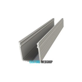   GLALU felületre szerelhető eloxált alumínium LED profil 16x16mm 3000mm ezüst
