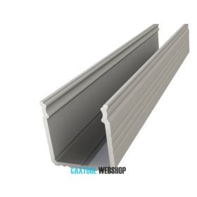   GLALU felületre szerelhető eloxált alumínium LED profil 16x16mm 4150mm ezüst