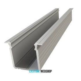   GLALU süllyeszthető eloxált alumínium LED profil 15x16mm 1000mm ezüst