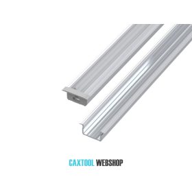   GLALU süllyeszthető alumínium LED profil 9x16mm 4150mm natúr