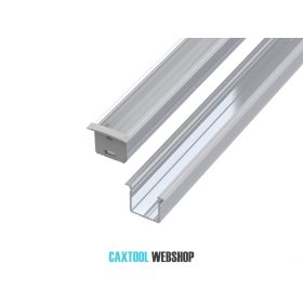   GLALU süllyeszthető alumínium LED profil 15x16mm 4150mm natúr