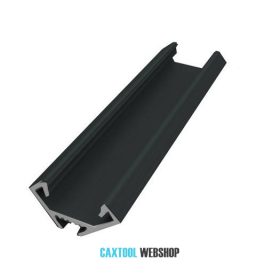 GLALU alumínium LED sarokprofil 12x12mm 3000mm fekete