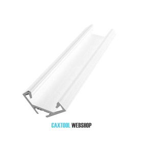 GLALU alumínium LED sarokprofil 12x12mm 3000mm fehér