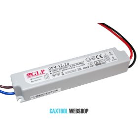 GLP műanyag LED tápegység GPV-12-24 12W 24V 0.5A