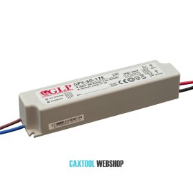 GLP műanyag LED tápegység GPV-60-12E 60W 12V 5A