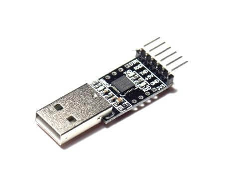 CP2102 USB 2.0 - TTL UART soros modul 6Pin fekete