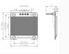 0.96" kék I2C IIC OLED LCD modul 4pin