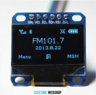 1.3" kék SPI OLED LCD kijelző modul 6pin