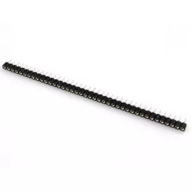 40Pin 2.54mm egysoros hengeres anya tüskesor (1db)