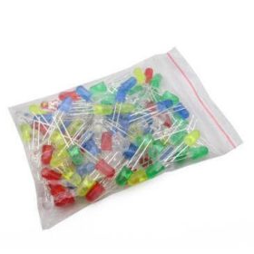 5mm válogatott LED készlet 100db