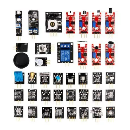 Arduino 37 darabos érzékelő kartondobozban