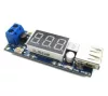 DC 4.5-40V - 5V 2A USB DC-DC Step-down Buck konverter kijelzővel