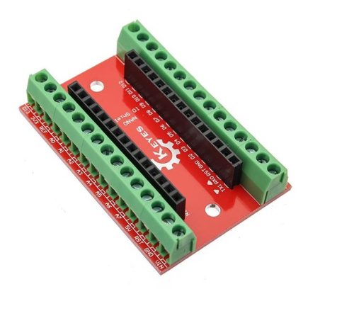 Arduino Nano sorkapocs panel IO shield