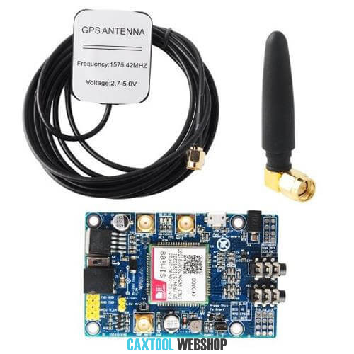 Sim808 modul, Gsm GPRS GPS IPX fejlesztőpanel GPS antennával