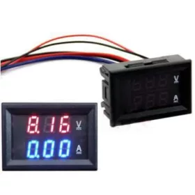   0.28" 100V 100A Dual LED feszültségmérő mérő kék + piros