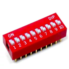 10Pin DIP kapcsoló 2,54mm
