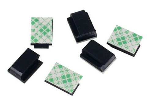 Öntapadós kábelrögzítő fekete NC-912