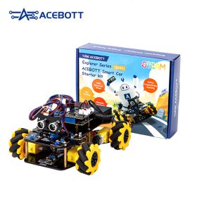   ACEBOTT QD001 ESP32 4WD Mecanum kerék kamera WiFi STEM STEAM programozás Smart Robot Car készlet