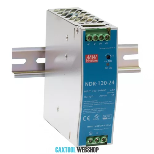 Mean Well tápegység NDR-120-24 120W 24V 5A