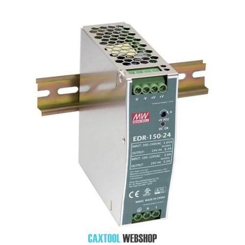 Mean Well tápegység EDR-150-24 156W 24V 6,5A