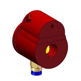 Koaxiális piros jelzőfény CO2 lézercsőhöz