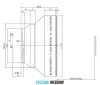 Fiber jelölőhöz F-theta lencse 300*300 mm
