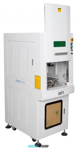 Fiber lézer jelölő asztali kialakítás teljesen burkolt 20W