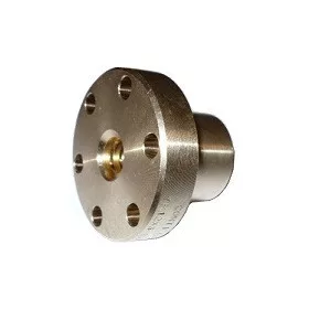 Trapézmenetes anya TR10X2 bronz peremes jobbos