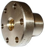 Trapézmenetes anya TR10X3 bronz peremes jobbos