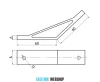 B6 sarokelem 135 fok 20 x 20 mm, 6-os horonyhoz