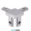 B6 3 irányú sarokcsatakozó 20 x 20 mm, 3D, 6-os horonyhoz