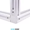 B6 3 irányú sarokcsatakozó 20 x 20 mm, 3D, 6-os horonyhoz