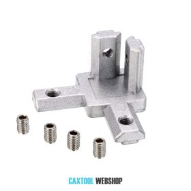 I8 3 irányú sarokcsatakozó 40 x 40 mm, 3D, 8-os horonyhoz