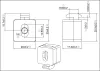 B8 Variofix-block 8 síkfelület rögzítéséhez, PVC, fekete