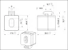 B10 Variofix-blokk 10 síkfelület rögzítéséhez Nylon, fekete