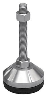 B8/I8 Szintező láb D40-M8*100 gumi talppal