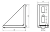 B10 sarokelem 45x90 mm, 10-es horonyhoz