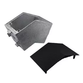 B10 sarokelem 135 fok 45x45 mm, 10-es horonyhoz