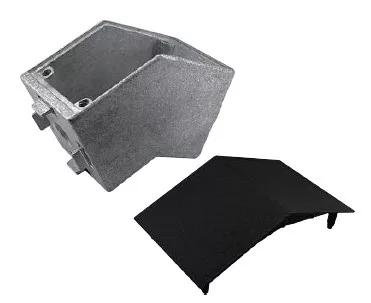 B10 sarokelem 135 fok 45x45 mm, 10-es horonyhoz