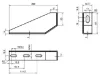 B10 Fix talp 200x3 mm balos horganyzott