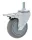 Ipari kerék forgó, fékkel, menetes csapszeggel 100x32 mm, 300 kg/4 kerék, M12, Zinc plated