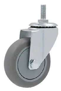 Ipari kerék forgó, menetes csapszeggel 100x32 mm, 300 kg/4 kerék, M12, Zinc plated