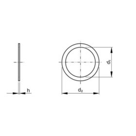 Mini precíziós alátét DIN 988 A2 M5