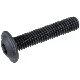   Félgömbfejű belső kulcsnyílású csavar peremmel DIN 7380-FL 10.9 DSB fekete M3x10