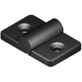 I6 Zsanér 48x30x15,5 mm, 6-os horonyhoz, fekete