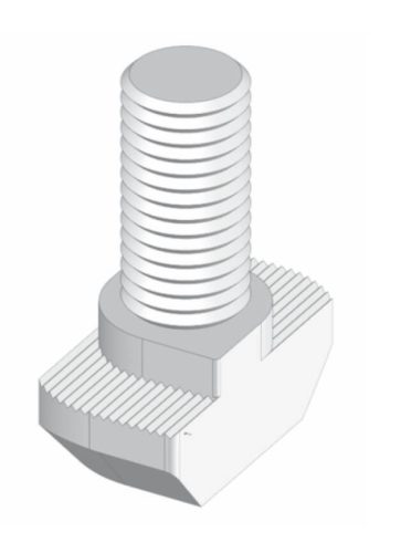 B8 kalapácsfejű csavar M6x25