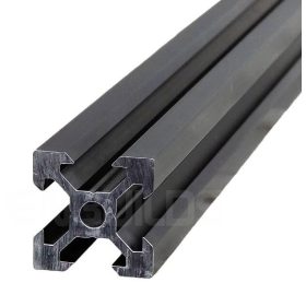   V-SLOT 2020 alumínium profil - fekete eloxált méretre vágva
