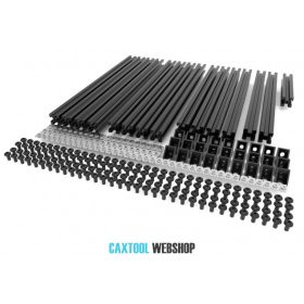 Hypercube 3D nyomtató alumínium váz készlet (fekete)