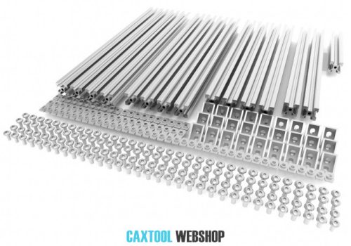 Hypercube 3D nyomtató alumínium váz készlet (natúr)